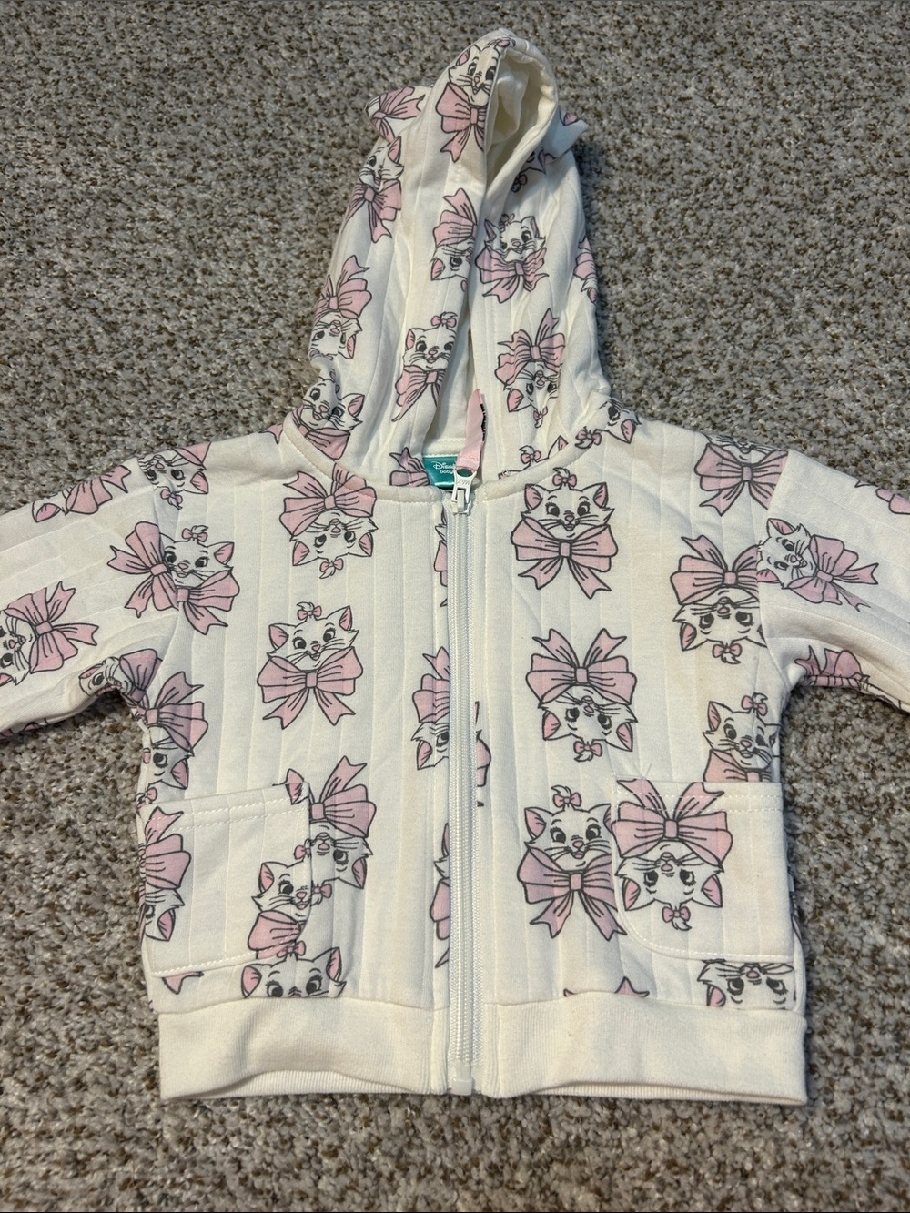 NWOT Disney Marie Hooded Zip Sweatshirt Jacket